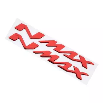Pair of Motorcycle Emblem Stickers 3?Dimensional Decals for Yamaha NMAX155 125Red красный