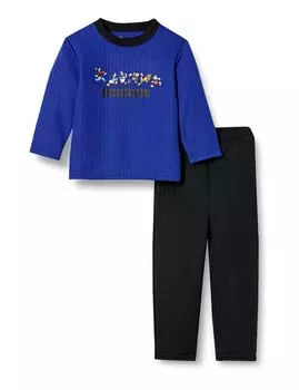 Pajama Set Disney Boys Long Sleeve Knit Quilt Pajamas Top and Bottom Set Room Wear T Suit 151108820 Blue 100 [Disney] синий