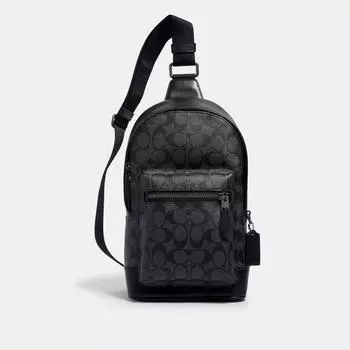 Пакет Coach West из канвы Signature