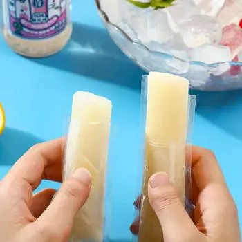 Пакет для мороженого, измельченный батончик для мороженого, самодельный пищевой пакет для мороженого, одноразовая самозапечатывающаяся форма для льда, сумка для льда 100pcs прозрачный