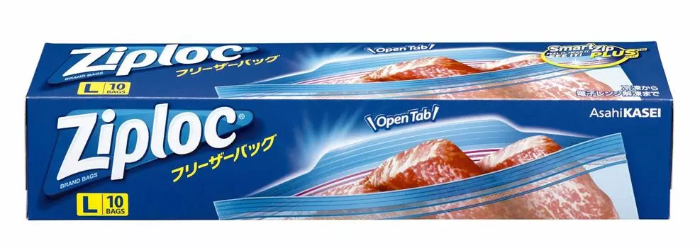 Пакет для заморозки Ziploc L 10 шт. синий