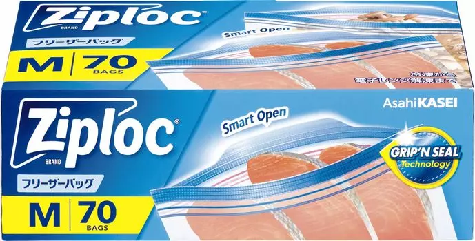 Пакет для заморозки Ziploc M70 шт. синий
