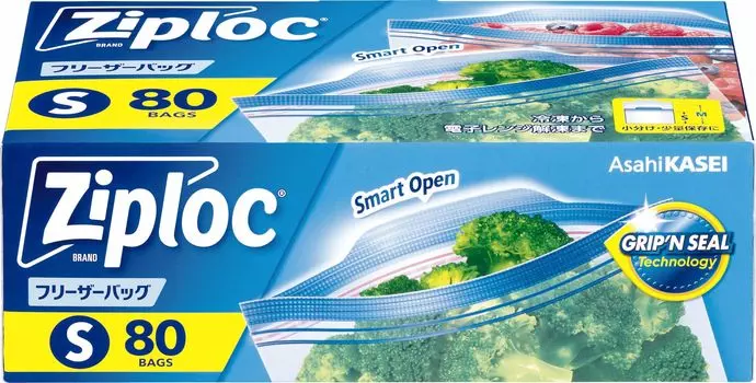 Пакет для заморозки Ziploc S80 шт. синий