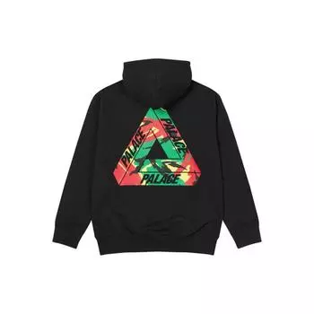 Palace Back Logo Print Толстовка с капюшоном Топы унисекс Черный P19HD069 XL
