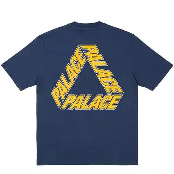 Palace Футболка P-3 Outline Темно-синяя, унисекс, синяя P26TS198 M