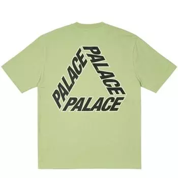 Palace Футболка P-3 Outline, топы унисекс натурального зеленого цвета P26TS195 XL