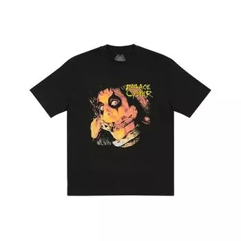 Palace Футболка с короткими рукавами и принтом альбома Alice Cooper Tribute, топы унисекс, черная P20TS084 S