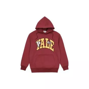 Palace FW22 Unihood Пуловер с капюшоном и логотипом, мужские топы бордового цвета P23CS070