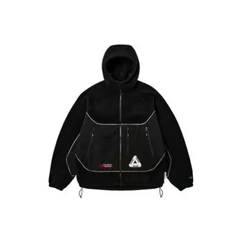 Palace Polartec 3M Куртка с капюшоном Черная верхняя одежда унисекс P25JK070