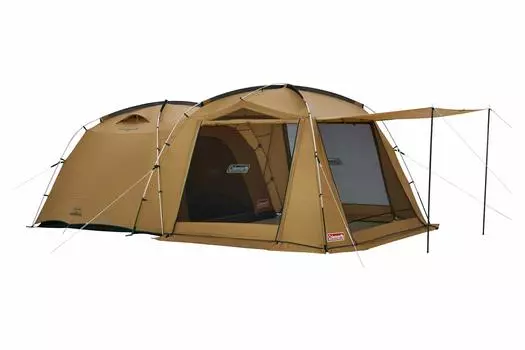 Палатка Coleman Tough Screen 2 Room House MDX 4 Person Camping Hiking & бежевый