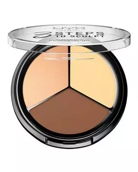 Палетка для скульптурирования лица Nyx 3 Steps to Sculpting Light 5 г