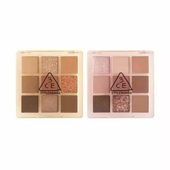 Палитра цветов для глаз 3CE Multi, 9 цветов #Butter Cream