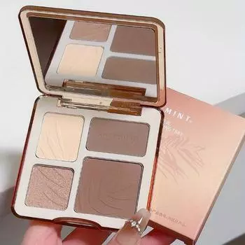 Палитра хайлайтера для лица Face Lasting Glow Brighten Contour Shimmer Matte Powder 3D Nose Shadow Cosmetics