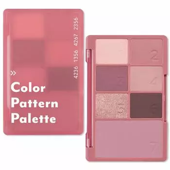 Палитра теней для век Color Pattern для щек Корейская косметика Удобно носить с собой Натуральный цвет Повседневный Универсальный [i m meme/I m Mimi] Я (Узор лепестков)