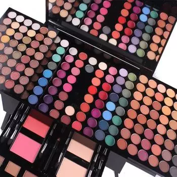 Палитра теней для век и набор косметических кистей для макияжа 180 Colors Asian