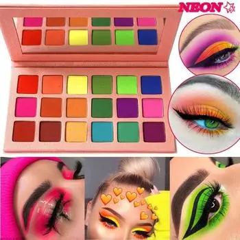 Палитра теней для век Matte Glitter Палитра теней для макияжа Фестиваль Летний красочный макияж для глаз 18 colors