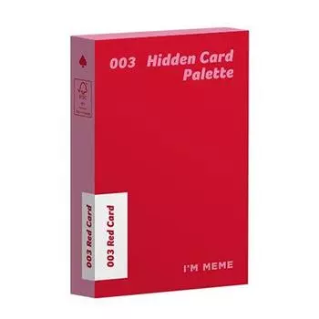 Палитра теней для век от корейской косметики Hidden Card Palette I mmeme [I mmeme] (Красная карточка)