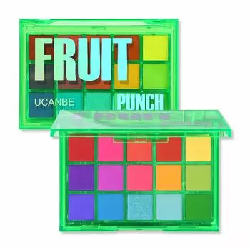 Палитра теней для век UCANBE 15 цветов, высокопигментированные тени для век Aishado Palette Makeup Palette Set High Pigmented Precolor #01 (Фруктовый пунш)…