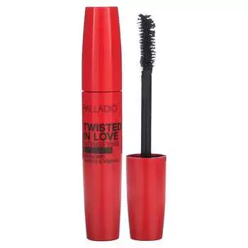 Palladio, Twist in Love, тушь для ресниц, усиливающая интенсивность цвета, черная, 0,34 жидких унций (10 мл)