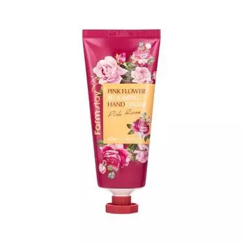Palm Stay Pink Flower Blooming крем для рук Розовая роза, 100мл, 1 корейская косметика