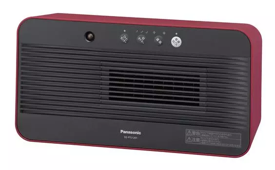 Panasonic Компактный керамический тепловентилятор с датчиком присутствия человека, красный DS-FTS1201-R красный