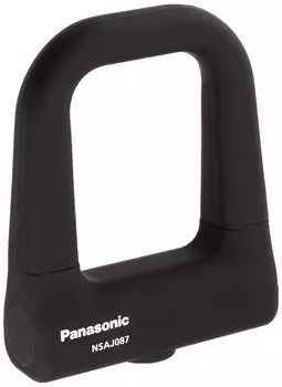 Panasonic Мини с силиконовым чехлом и ключом с двойной лункой для U-образного замка 78 мм x 60 мм для велосипедов, черный, (NSAJ087-B) чёрный