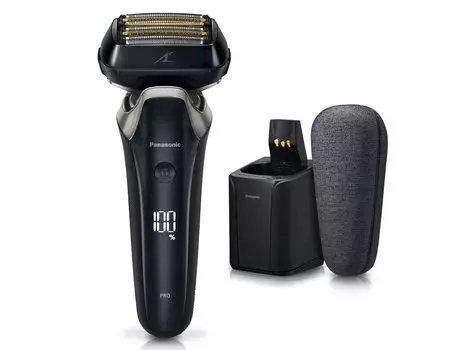 Panasonic Ram Dash PRO Shaver 6 лезвий полностью автоматическая чистка зарядный футляр в комплекте Bath Shaving Craft черное мужское зарядное устройство/USB ES-LS9CX-K