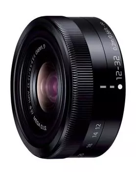 Panasonic Standard Zoom Lens for Micro Four Thirds Lumix G VARIO Black 12-32mm/F3.5-5.6 ASPH./MEGA O.I.S. H-FS12032-K