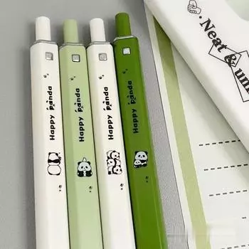 Panda Super Cute Push Neutral Brush Durable Signature Pen back to panda/10pcs