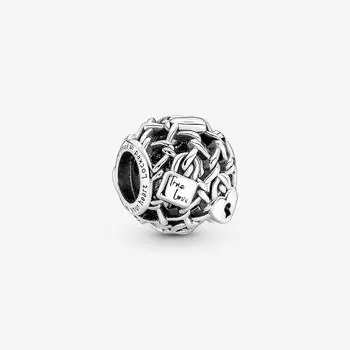 Pandora 790071C00 - Подвеска с решетчатым замком-цепочкой