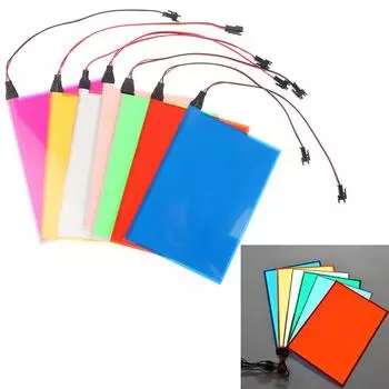 Panel Backlight Led Glowing 15*13.5cm Panel Backlight LED Electroluminescent El Backlight With DC12V Inverter зелёный