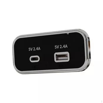 Панель розеток USB для автофургона Адаптер питания Умная защита для грузовика, лодки, автомобиля AC4.8A