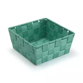 Panier Versa Turquoise Moyenne Textile 19 x 9 x 19 cm
