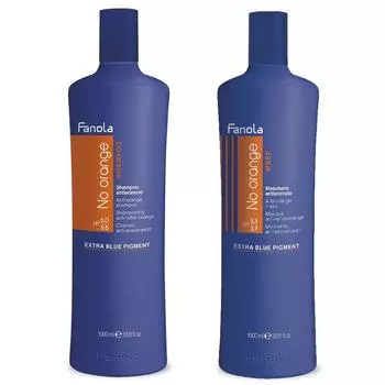 Panola No Orange Shampoo Extra Blue Pigment 1000 мл + Маска 1000 мл Набор, 1 шт.