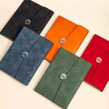 Paper Business Notebook 100 Pages Loose-leaf Notebook Magnetic Buckle Notebook School оранжевый