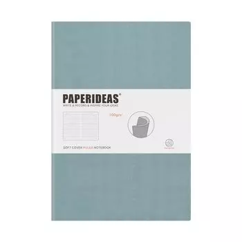 PAPERIDEAS Note B5 Soft Cover Fog (Horizontal ruled, Blue)
