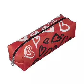 Paperpoint Love Collection Pencil Case (Orange, Large)