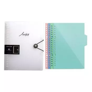 Папка-регистратор Cohimo с кнопками и уплотнительным кольцом B5, 26 отверстий + набор закладок 4W146