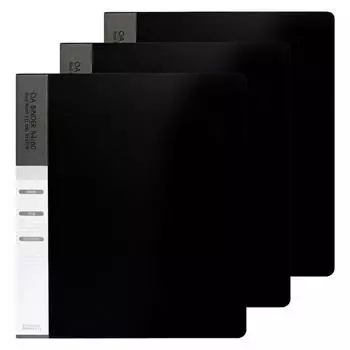 Папка-регистратор Red Loop OA Clear Binder, формат А4, 60 листов, черная, 3 упаковки