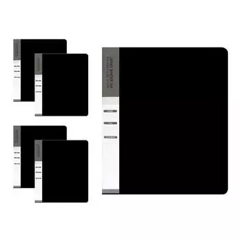 Папка-регистратор Red Loop с 3 отверстиями, формат А4, 1 дюйм, черная, 5 упаковок