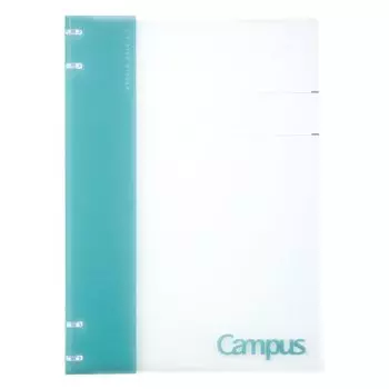 Папка-скоросшиватель Kokuyo на кольцах A4, стиль Campus, 30 отверстий, светло-голубой, папка для блокнота