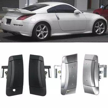 Пара наружных дверных ручек для 350Z 2003-2009 Заменить 80606-CD01E 80606-CD00E 80607-CD40E 80607-CD41D Внешняя дверная ручка серебряный