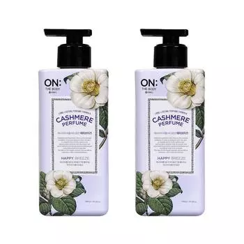 Парфюм On the Body Cashmere Happy Breeze, лосьон для тела с цветочным ароматом, 400 мл, 2 шт.