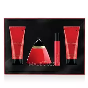 Парфюмерный набор femme in red 4 шт. edp 100мл + edp 20мл + молочко 90м Женщина MAUBOUSSIN 100