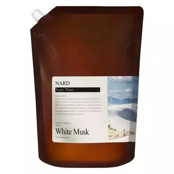 Парфюмированный гель для душа Nard Refresh с ароматом белого мускуса, сменный блок, 1 шт., 2,1 л