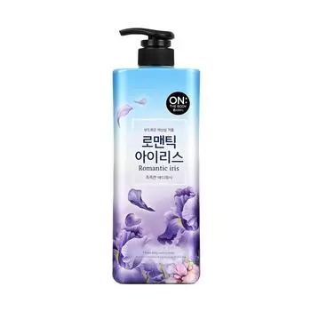 Парфюмированный гель для душа On the Body Flower Romantic Iris с легкой кислинкой, 900 г, 1 шт.