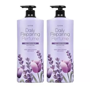 Парфюмированный шампунь Elastine Daily Repairing с ароматом французской лаванды, 1,1 л, 2 шт.