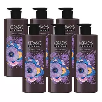 Парфюмированный шампунь Kerasys Elegance Amber, 600 мл, 6 шт.