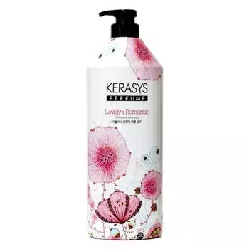 Парфюмированный шампунь Kerasys Lovely & Romantic 980 мл для мягкой кожи