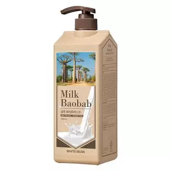 Парфюмированный шампунь Milk Baobab с ароматом белого мускуса, 1 л, 1 шт.